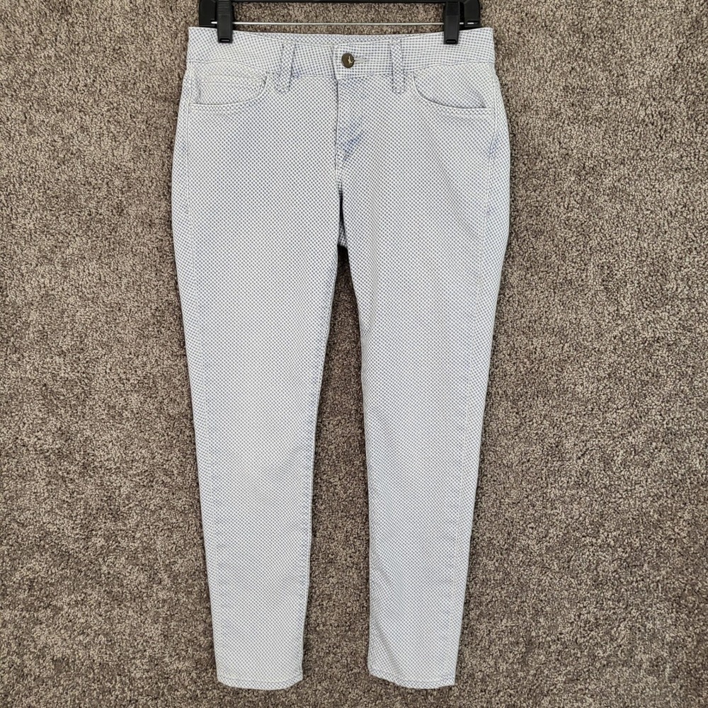 Mavi Jeans‎ Co. Alexa Ankle Mid-Rise Skinny Blue Print Womens Size 28